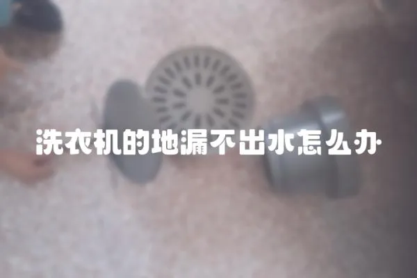 洗衣機的地漏不出水怎么辦