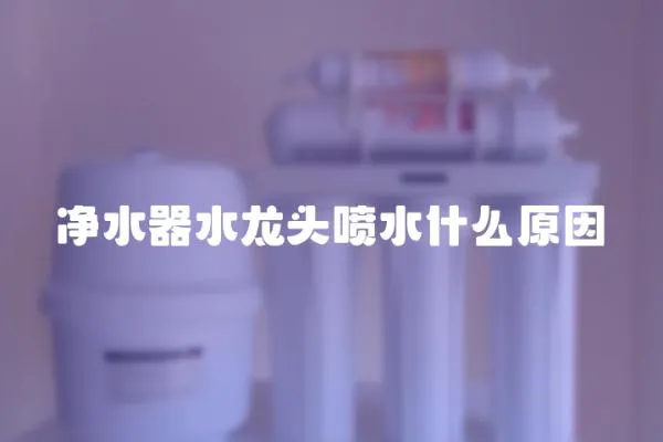 凈水器水龍頭噴水什么原因