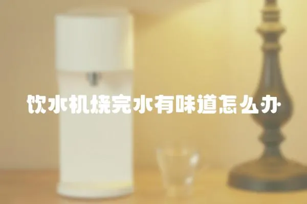 飲水機(jī)燒完水有味道怎么辦