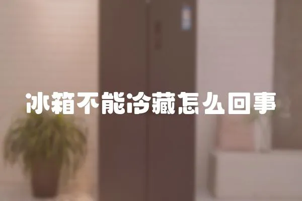 冰箱不能冷藏怎么回事