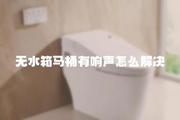 無水箱馬桶有響聲怎么解決
