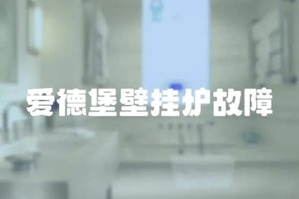 愛德堡壁掛爐故障