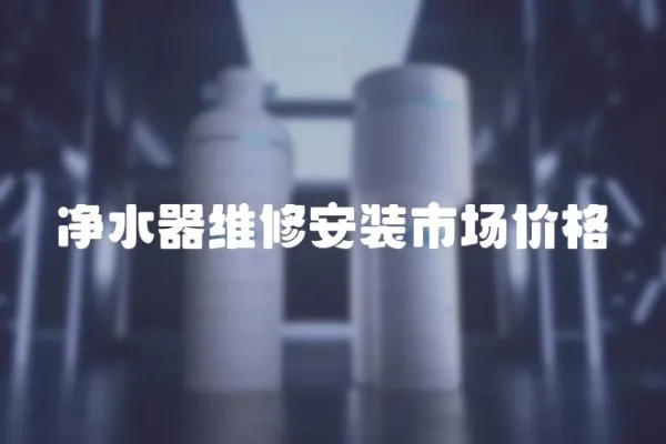 凈水器維修安裝市場價格