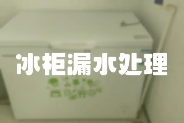 冰柜漏水處理