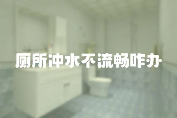 廁所沖水不流暢咋辦