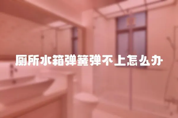 廁所水箱彈簧彈不上怎么辦