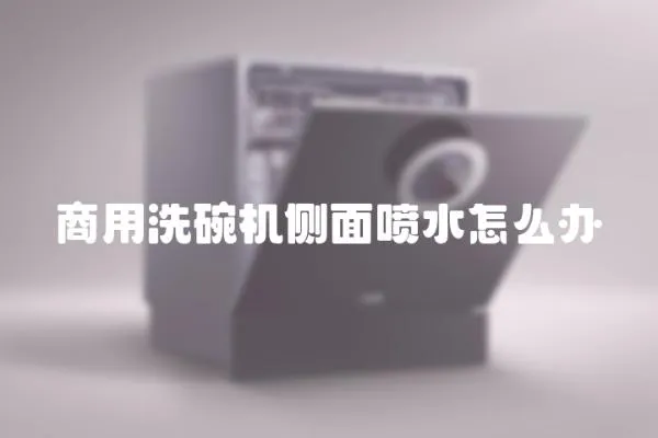 商用洗碗機側面噴水怎么辦