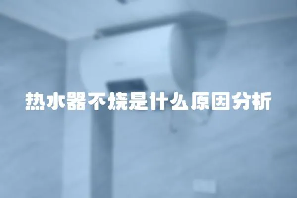 熱水器不燒是什么原因分析