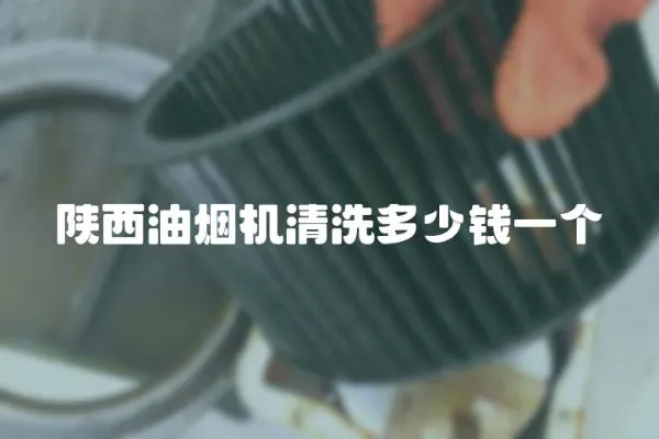 陜西油煙機清洗多少錢一個