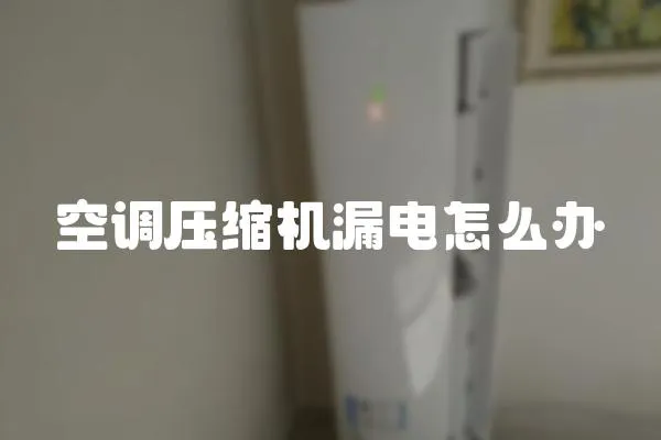 空調壓縮機漏電怎么辦