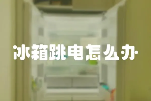冰箱跳電怎么辦
