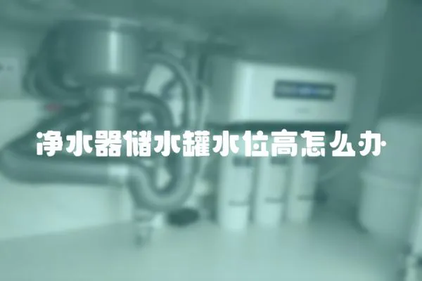 凈水器儲水罐水位高怎么辦