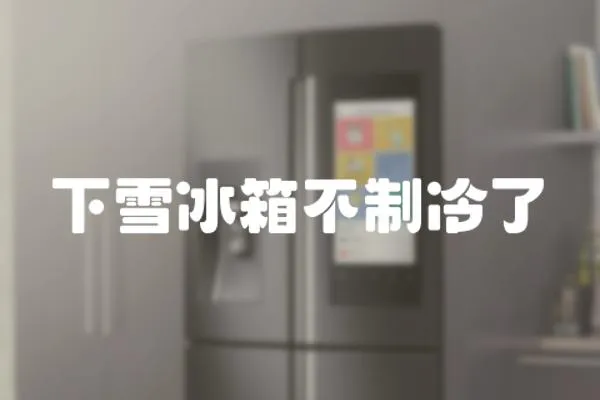下雪冰箱不制冷了