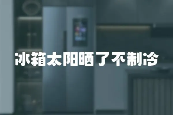 冰箱太陽曬了不制冷