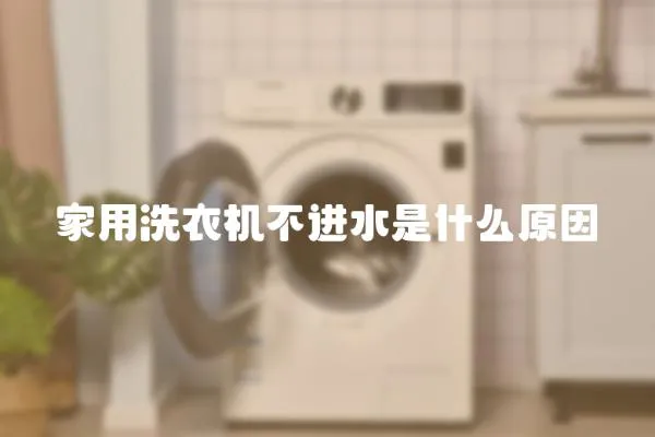 家用洗衣機不進水是什么原因