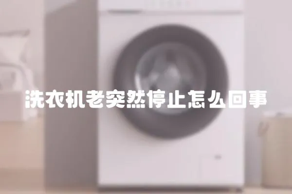 洗衣機老突然停止怎么回事