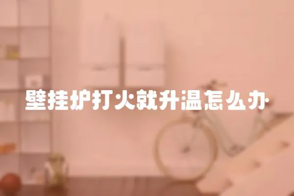 壁掛爐打火就升溫怎么辦