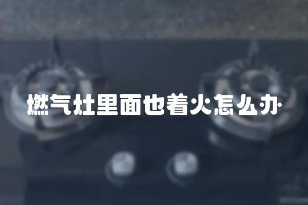 燃氣灶里面也著火怎么辦