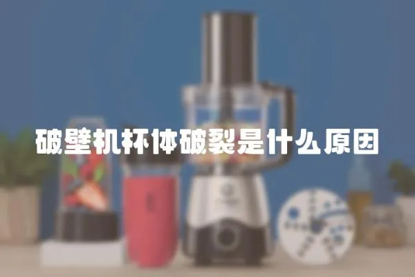 破壁機杯體破裂是什么原因
