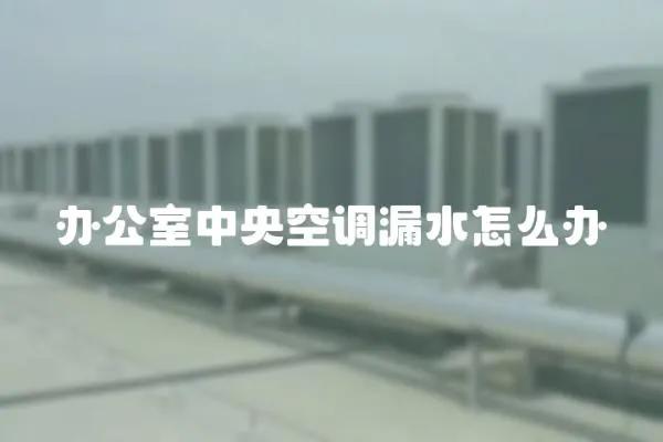辦公室中央空調漏水怎么辦