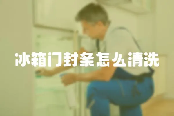 冰箱門封條怎么清洗