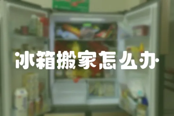 冰箱搬家怎么辦