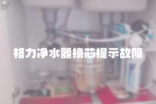 格力凈水器換芯提示故障