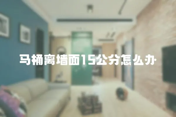 馬桶離墻面15公分怎么辦