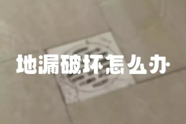 地漏破壞怎么辦