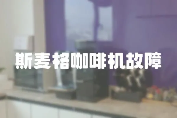 斯麥格咖啡機故障