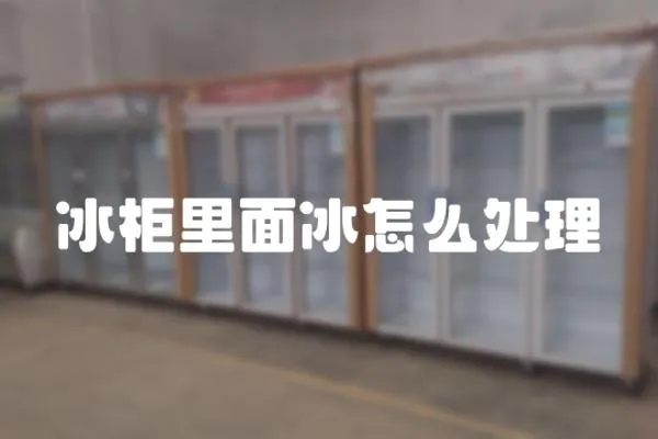 冰柜里面冰怎么處理