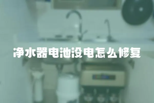 凈水器電池沒電怎么修復