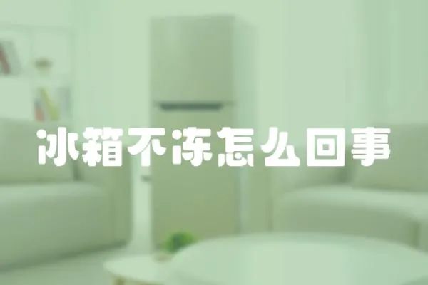 冰箱不凍怎么回事