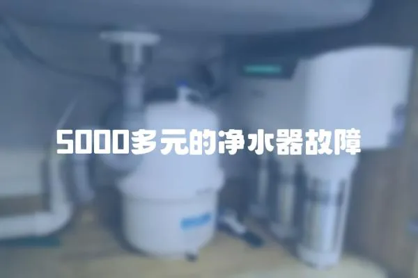 5000多元的凈水器故障