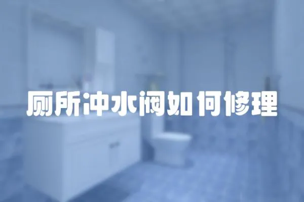 廁所沖水閥如何修理