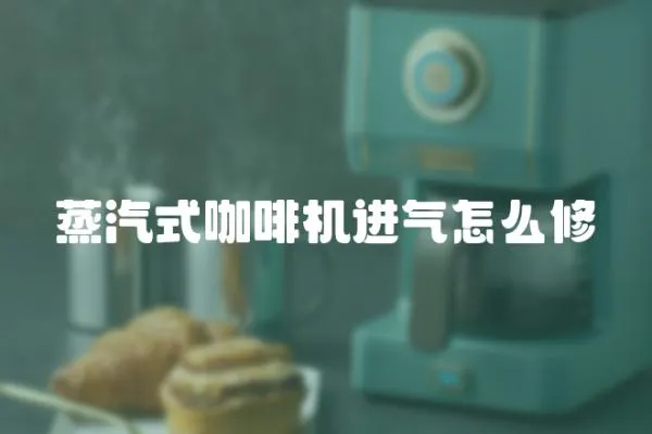 蒸汽式咖啡機(jī)進(jìn)氣怎么修