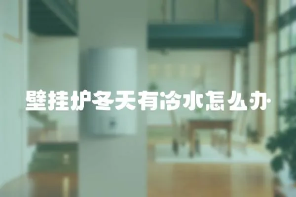 壁掛爐冬天有冷水怎么辦