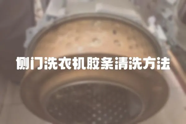 側(cè)門洗衣機膠條清洗方法
