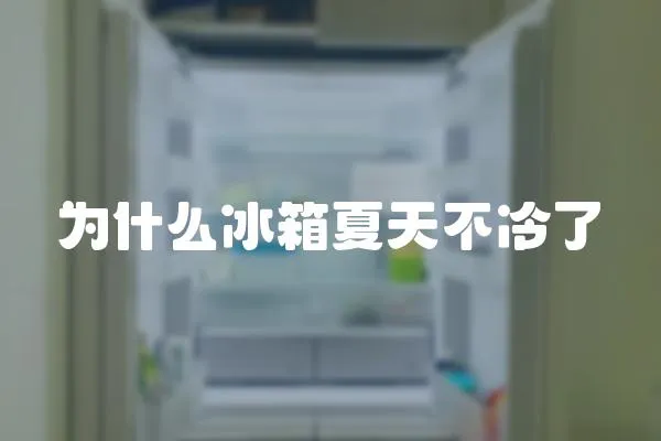 為什么冰箱夏天不冷了