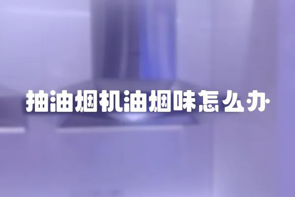 抽油煙機油煙味怎么辦