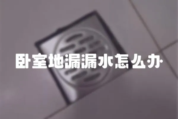 臥室地漏漏水怎么辦