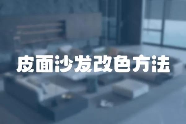 皮面沙發改色方法