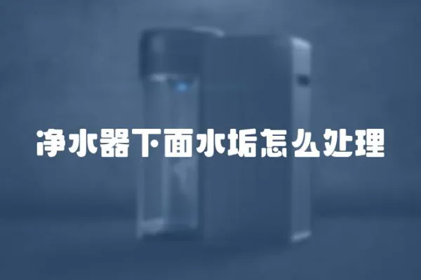 凈水器下面水垢怎么處理