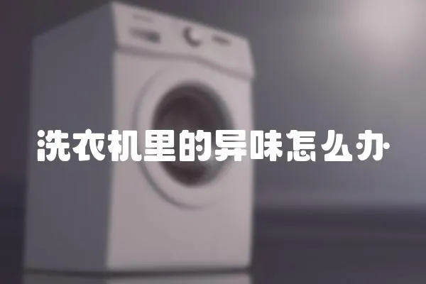 洗衣機里的異味怎么辦