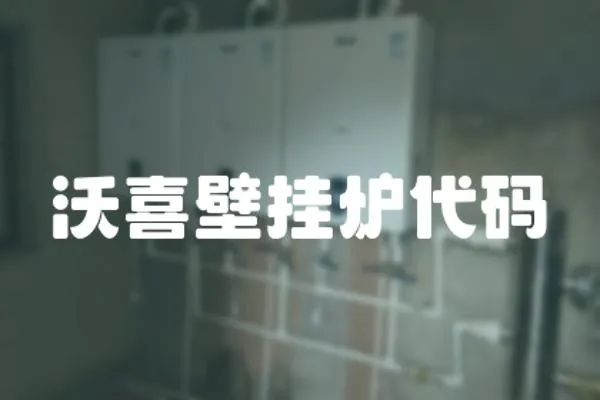 沃喜壁掛爐代碼