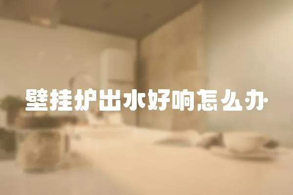 壁掛爐出水好響怎么辦