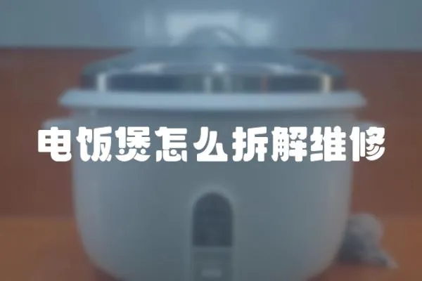 電飯煲怎么拆解維修