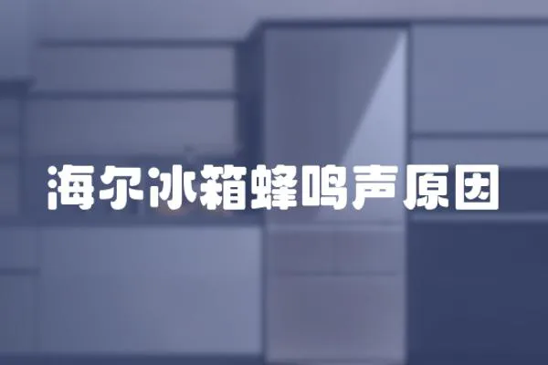 海爾冰箱蜂鳴聲原因