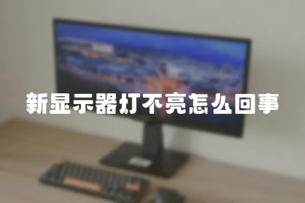 新显示器灯不亮怎么回事