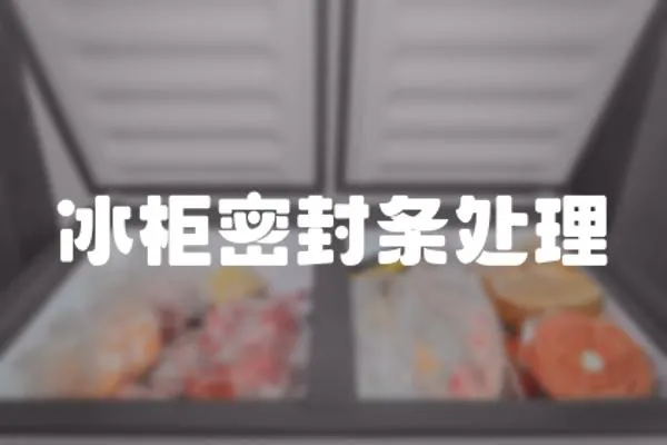 冰柜密封條處理